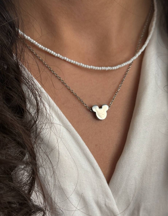 گردنبند میکی موس استیل