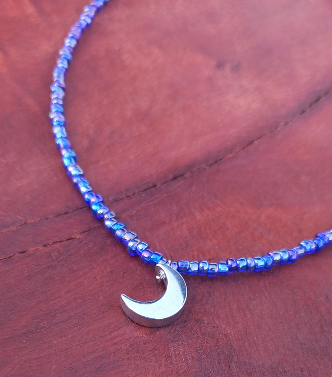 گردنبند زنانه ماه استیل