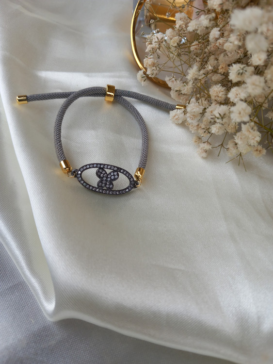 دستبند مارشال پروانه طوسی