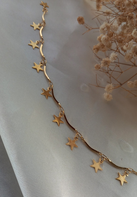 دستبند زنانه ستاره آویز استیل