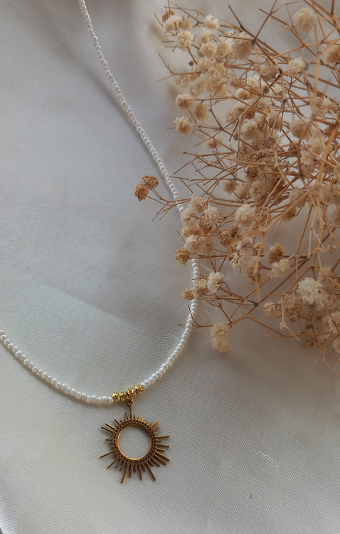 گردنبند منجوقی سفید