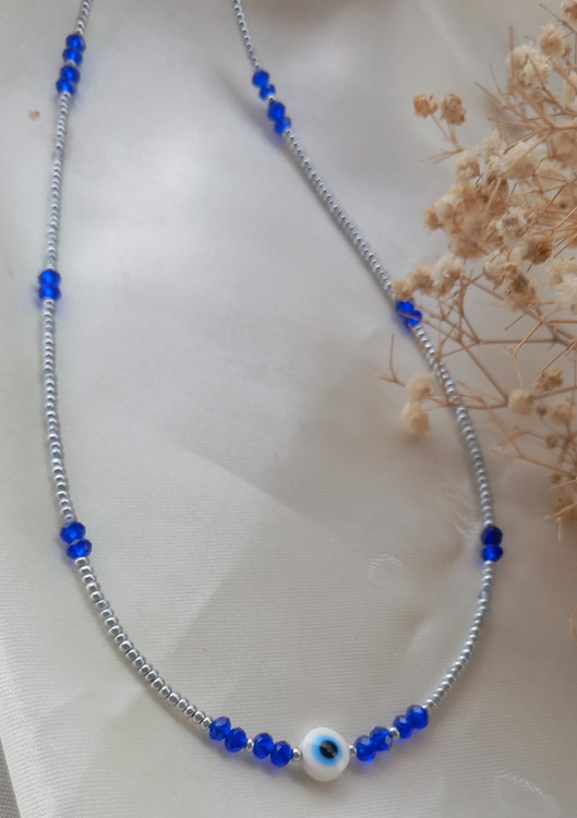 گردنبند زنانه مهره ای چشم نظر