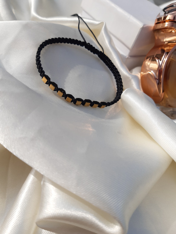 دستبند بافت زنانه و مردانه مکعبی