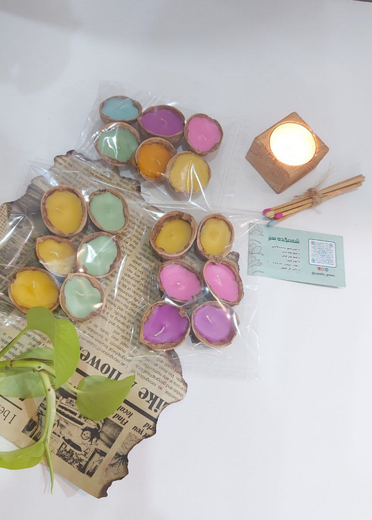 شمع پوست گردو