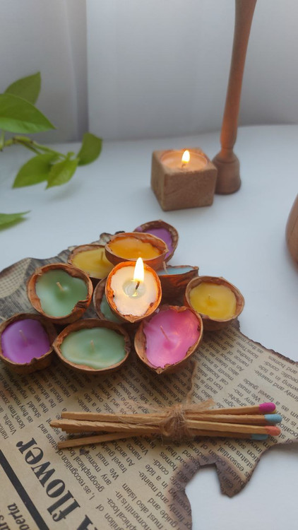 شمع وارمر پوست گردو