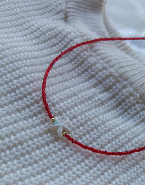 گردنبند ستاره دریایی قرمز