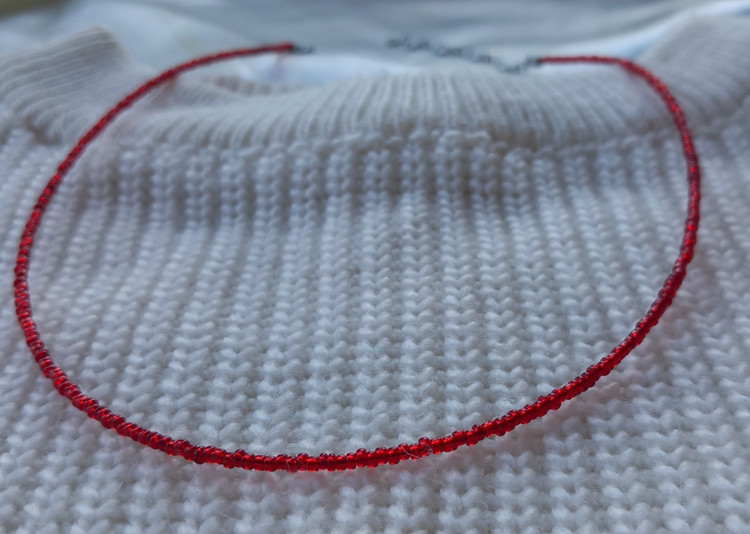 گردنبند یلدایی قرمز