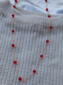 گردنبند یلدایی قرمز