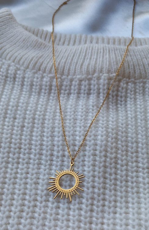 گردنبند استیل خورشید