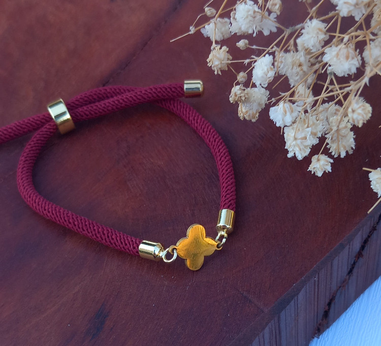 دستبند ونکلیف زرشکی