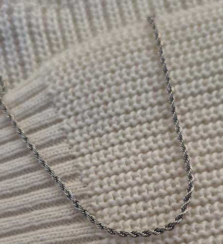 دستبند طنابی استیل مشابه طلا