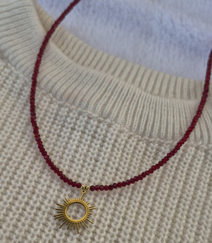 گردنبند خورشید استیل