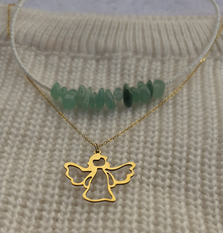 گردنبند زنانه فرشته استیل