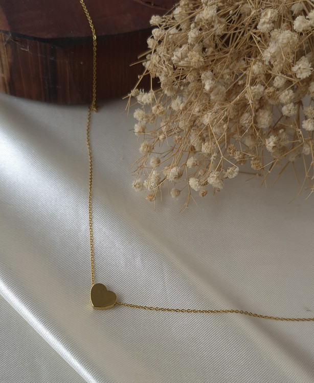 گردنبند استیل زنانه 3 بعدی قلب