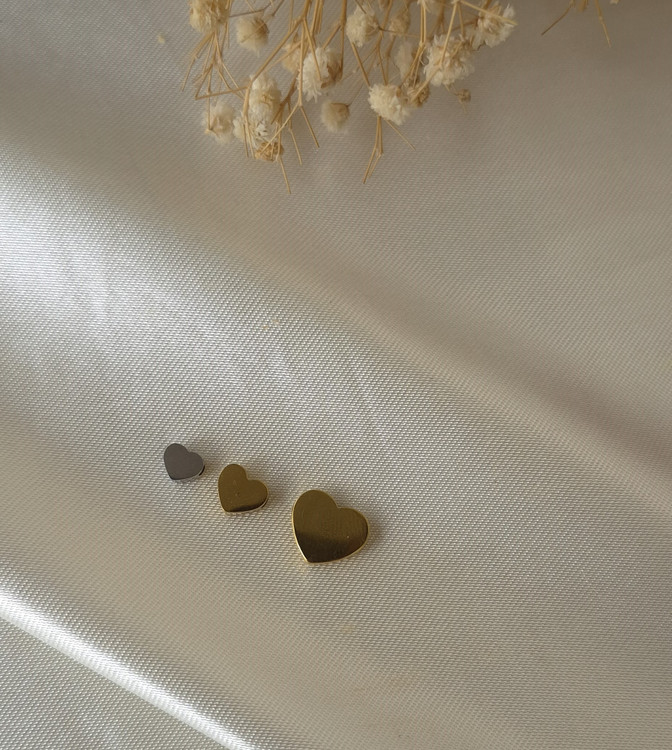 گردنبند استیل قلب مشابه طلا