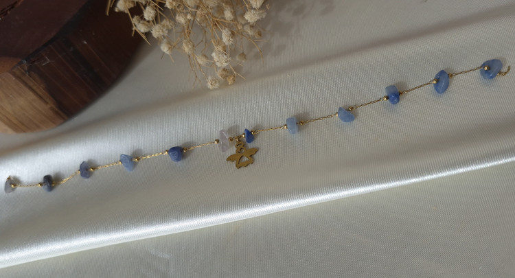 دستبند سنگ طبیعی سودالیت