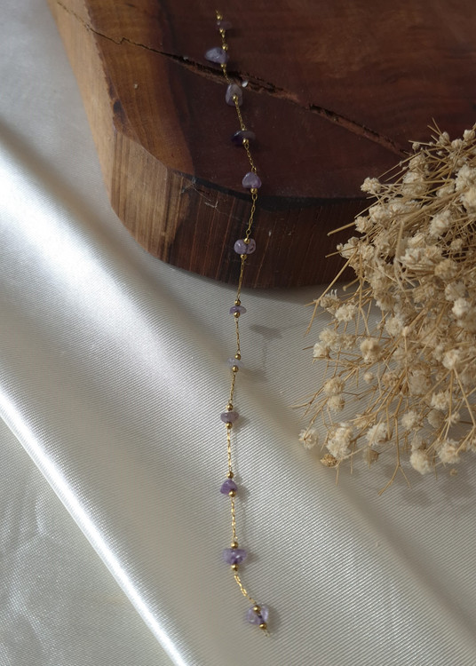 دستبند سنگ امیتیست دفرمه