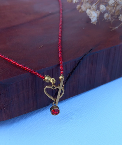 گردنبند زنانه قرمز