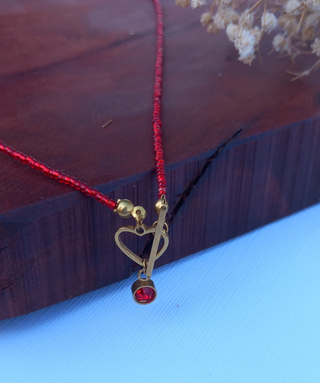 گردنبند زنانه قرمز