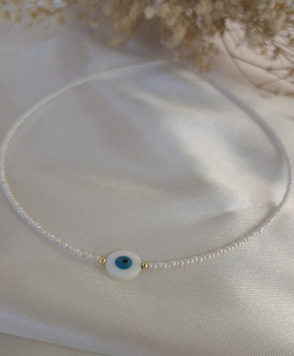 گردنبند تابستونی مروارید و صدف