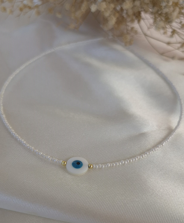 گردنبند تابستونی مروارید و صدف