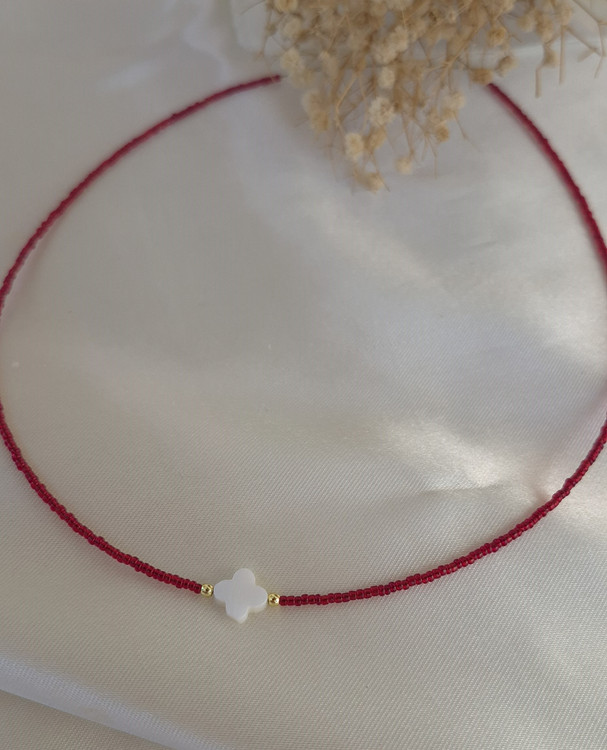 گردنبند منجوقی قرمز