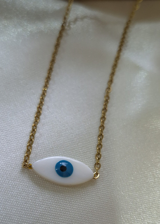 گردنبند چشم نظر مشابه طلا