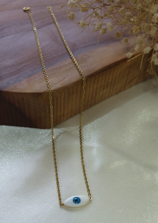 گردنبند چشم نظر صدفی