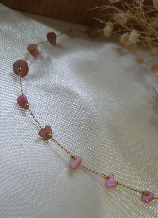 دستبند زنانه چیپسی صورتی