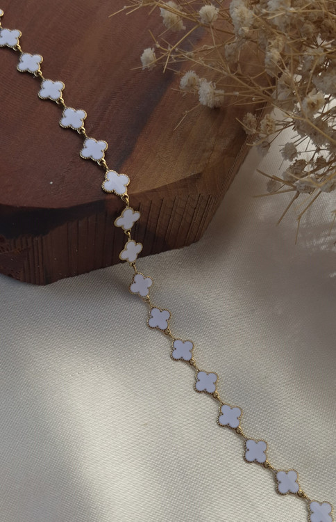 دستبند ونکلیف استیل سفید