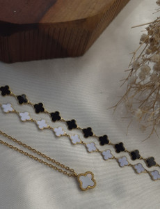 دستبند و گردنبند استیل طرح ونکلیف