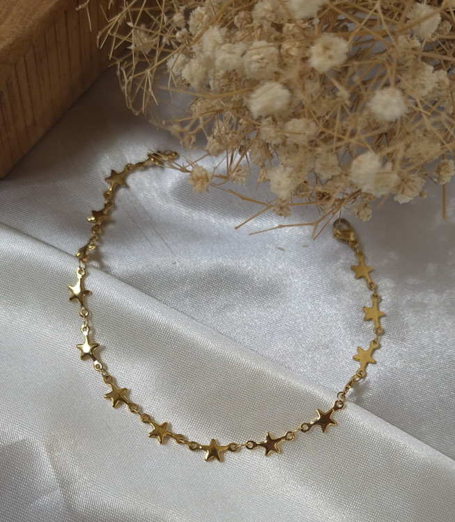 دستبند زنانه استیل مدل ستاره